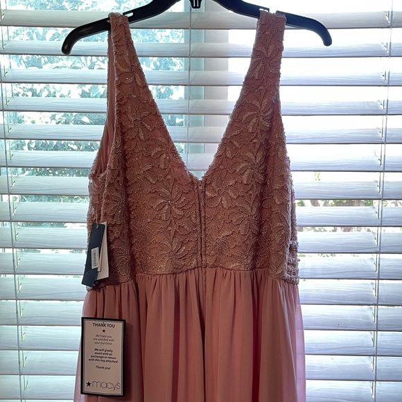 Beautiful rose/silver long dress 💖💛💖💛 - Picture 5 of 6